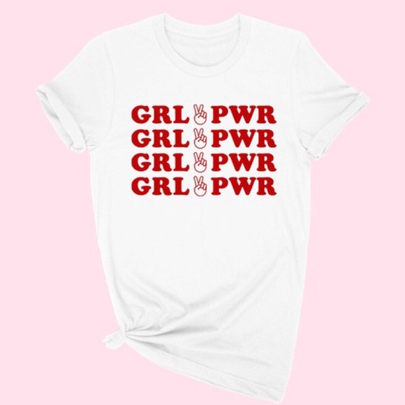 Girl Power White Tee - Picture 3 of 3